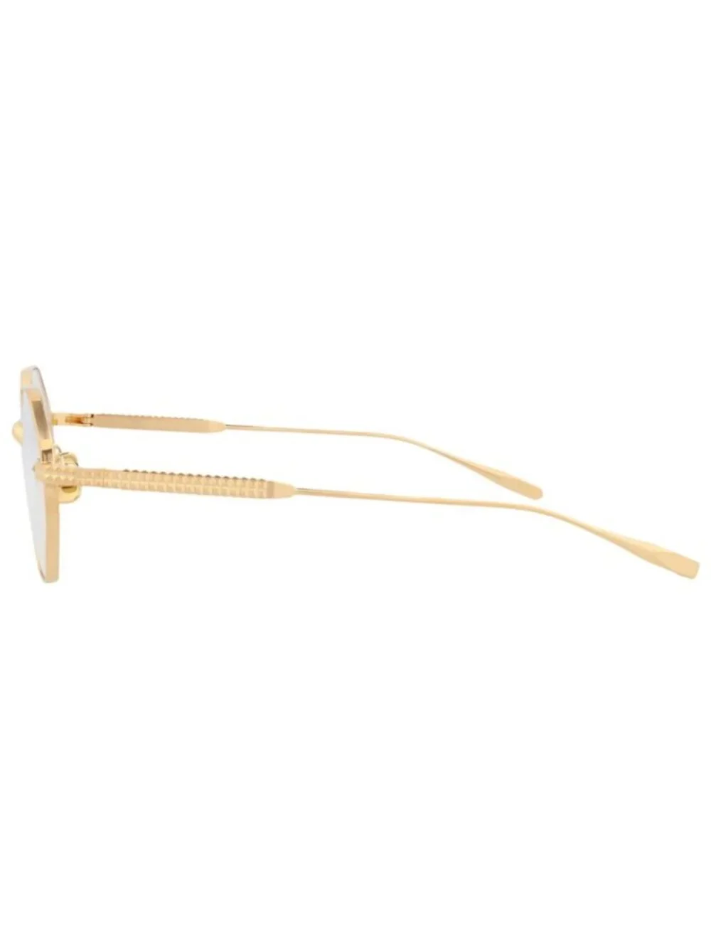 New Valentino Women's Eyeglasses Round Oval Metal Frame Gold Gold Transparent